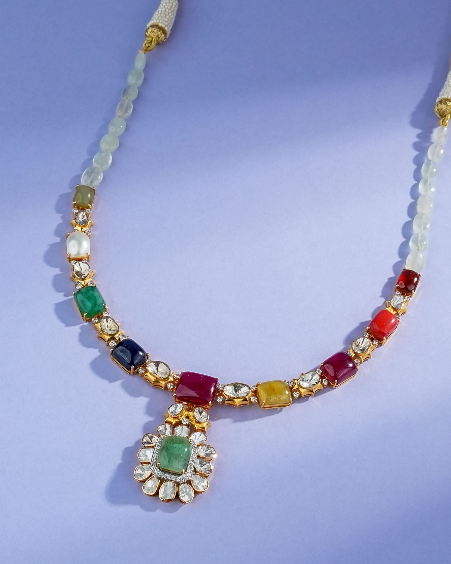 Simran Polki And Diamond Necklace