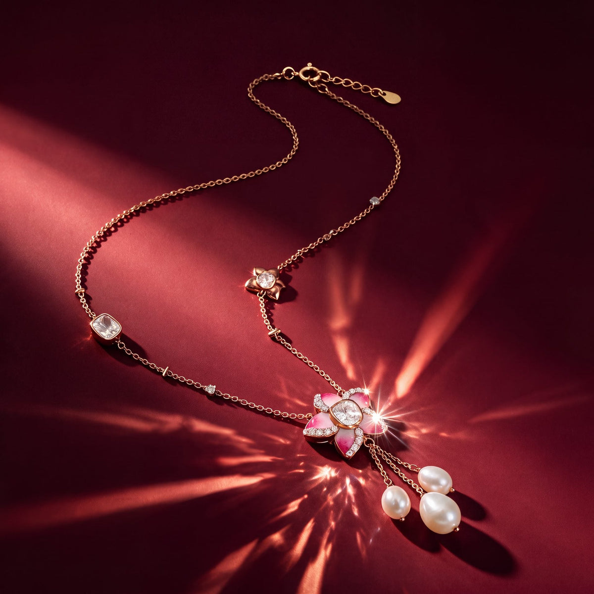 Kajal Polki And Diamond Pendant