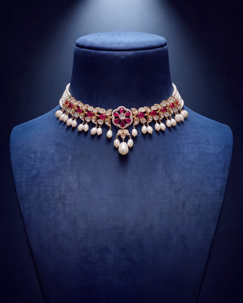 Srijita Polki And Diamond Choker