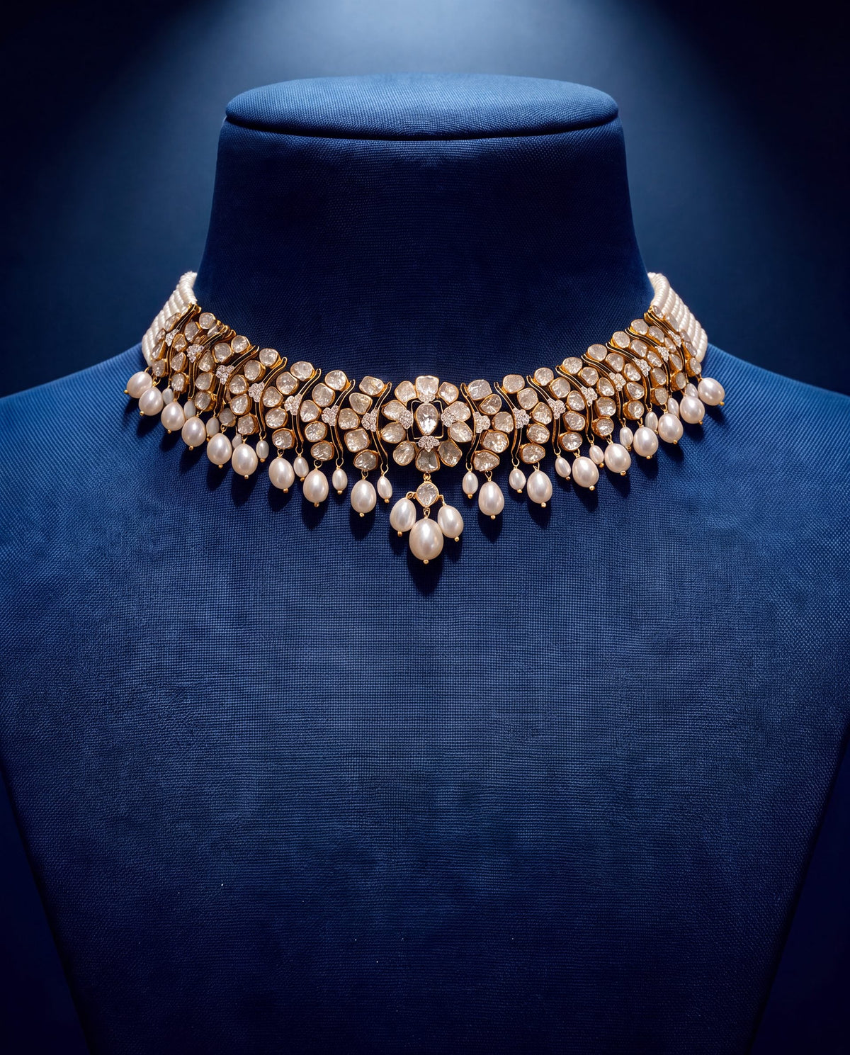 Karuna Polki And Diamond Choker