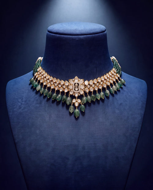 Nia Polki And Diamond Choker