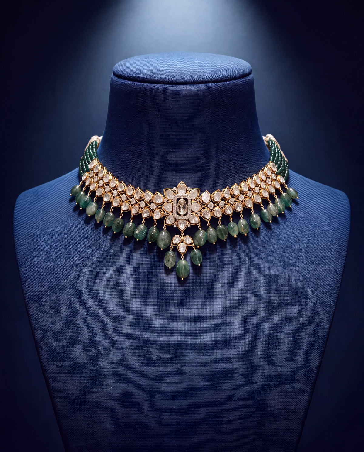 Nia Polki And Diamond Choker