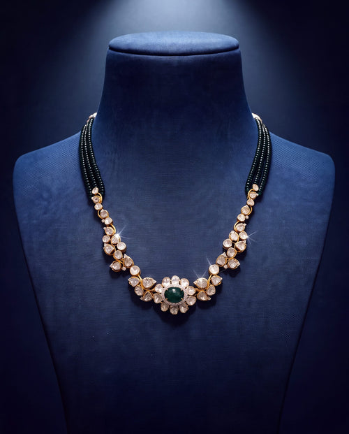 Farzana Polki And Diamond Necklace