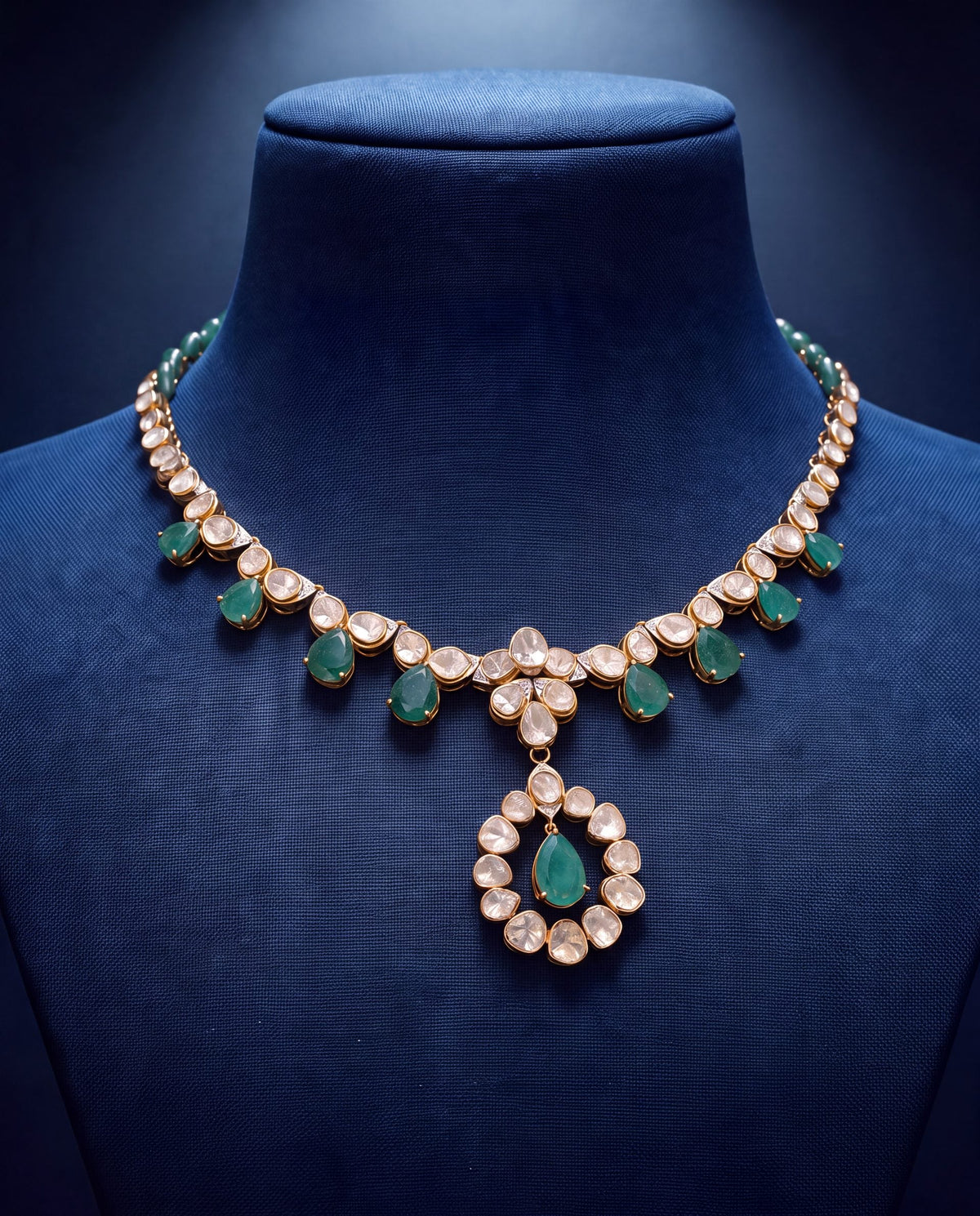 Sonal Polki And Diamond Necklace