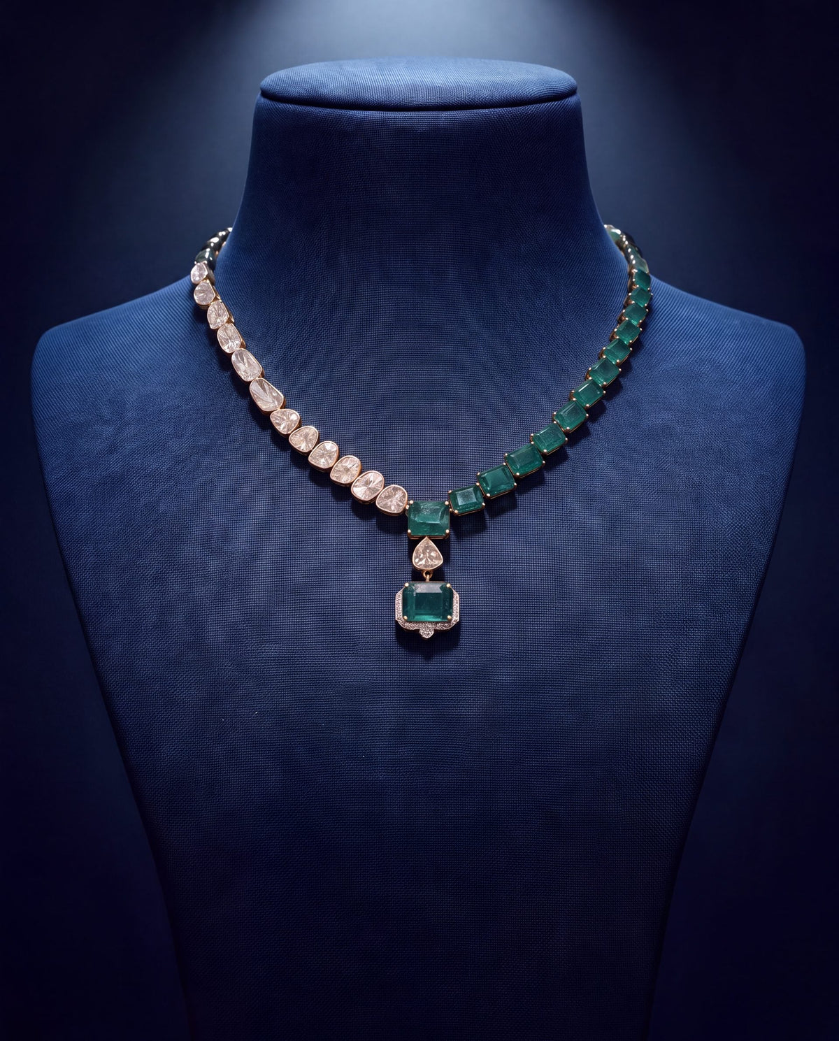 Trupti Polki And Diamond Necklace