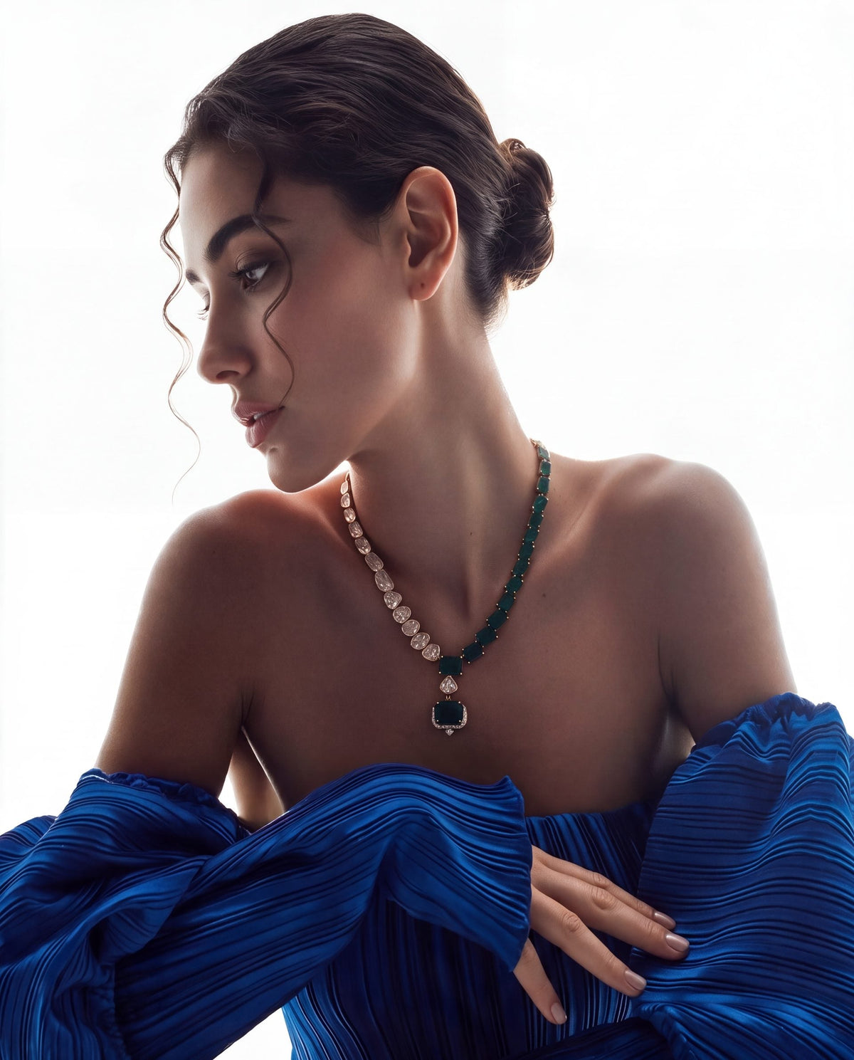 Trupti Polki And Diamond Necklace