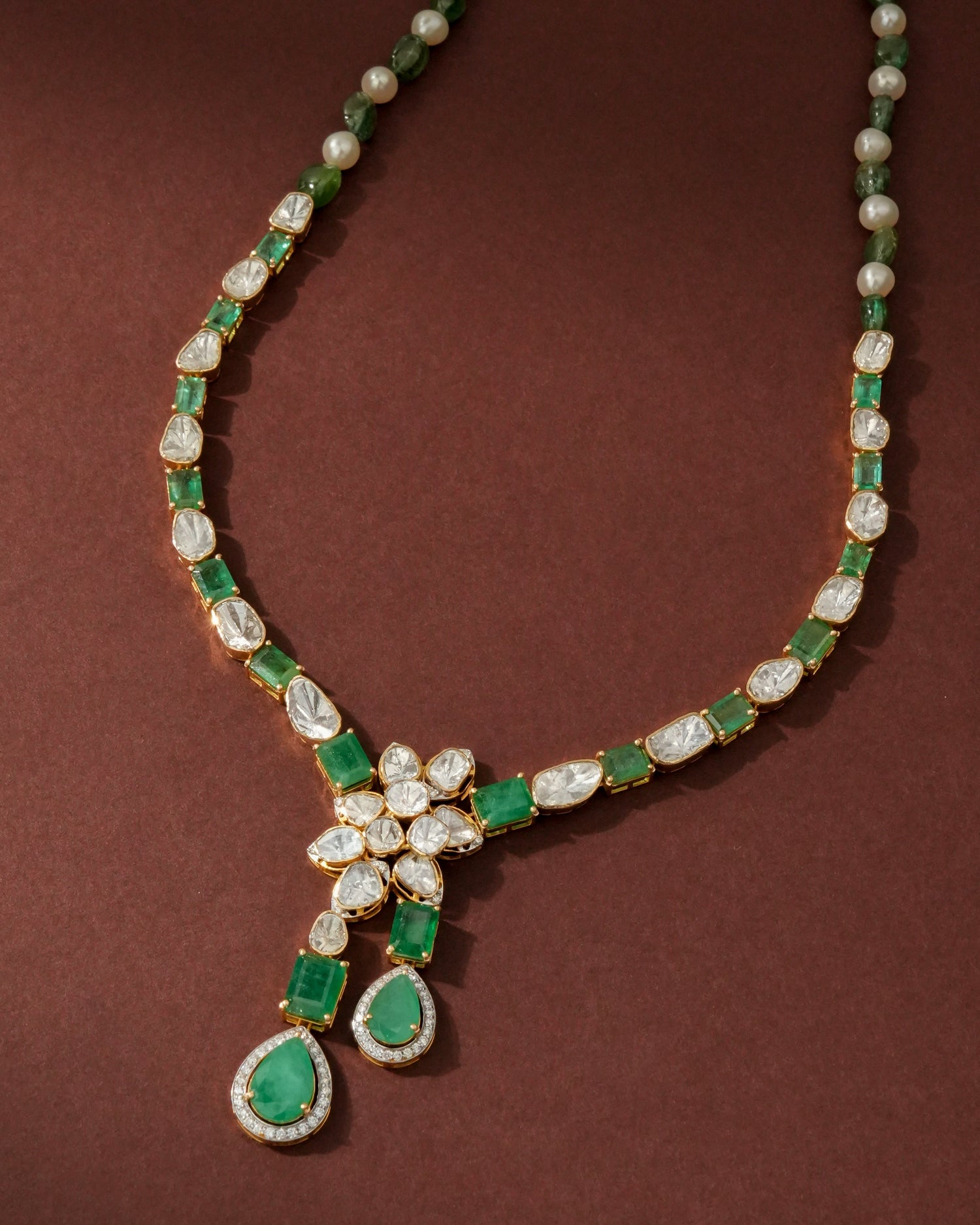 Revati Polki And Diamond Necklace