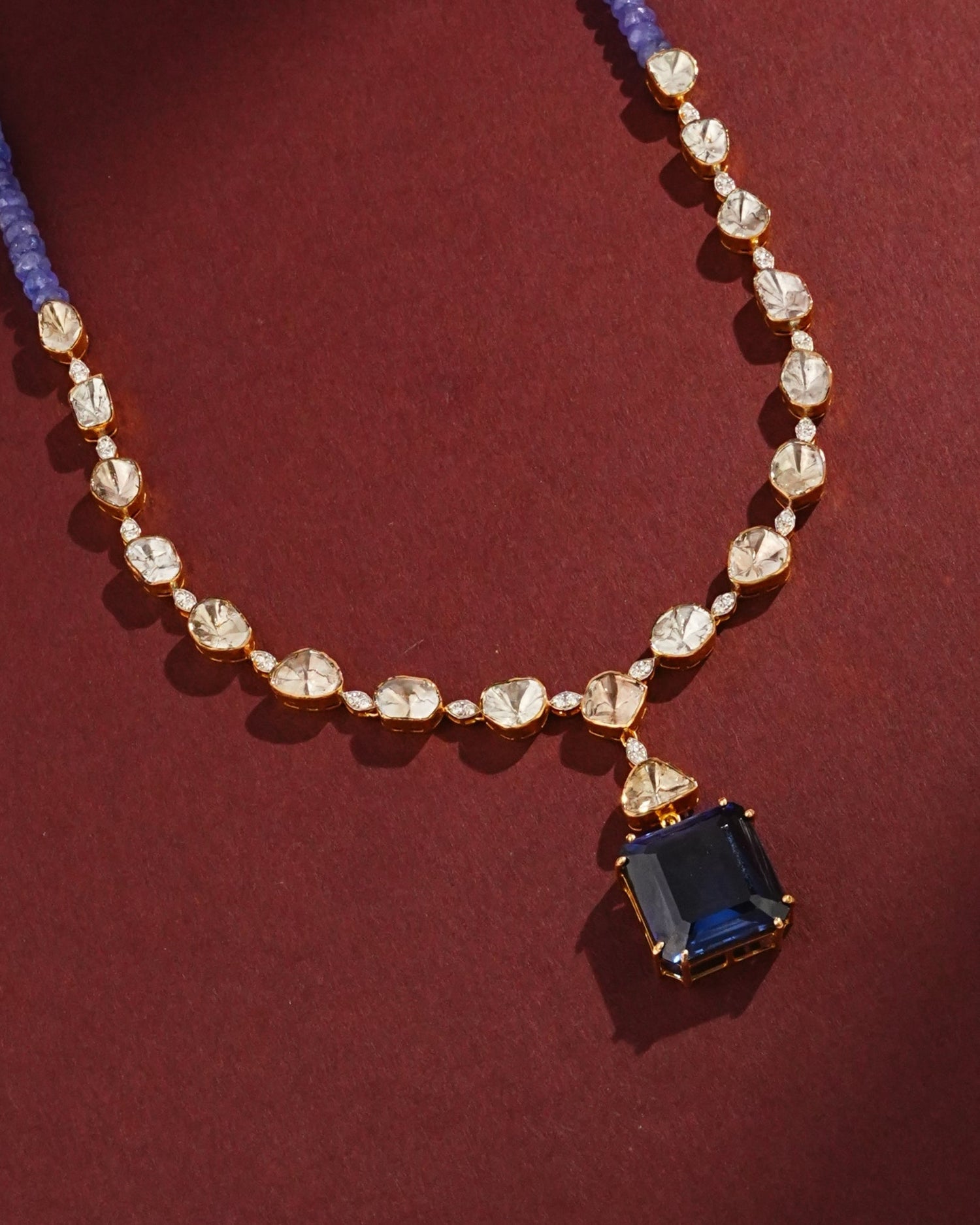 Kalpana Polki And Diamond Necklace