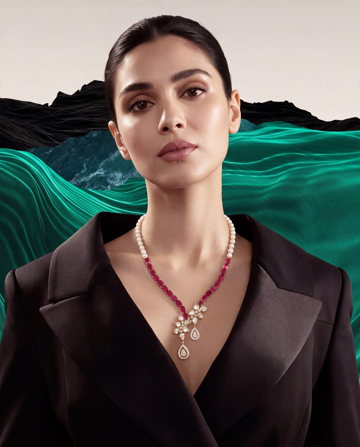 Leena Polki And Diamond Necklace