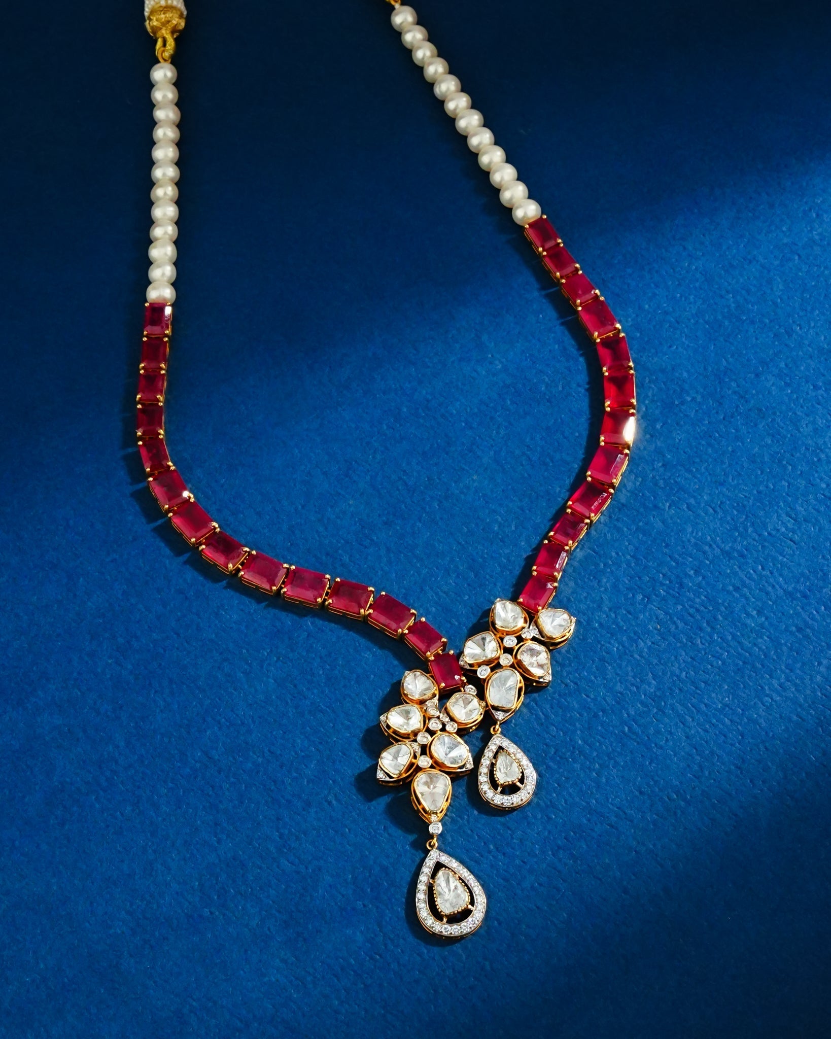 Leena Polki And Diamond Necklace