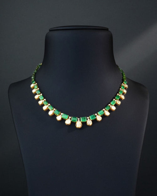 Eva Polki And Diamond Necklace