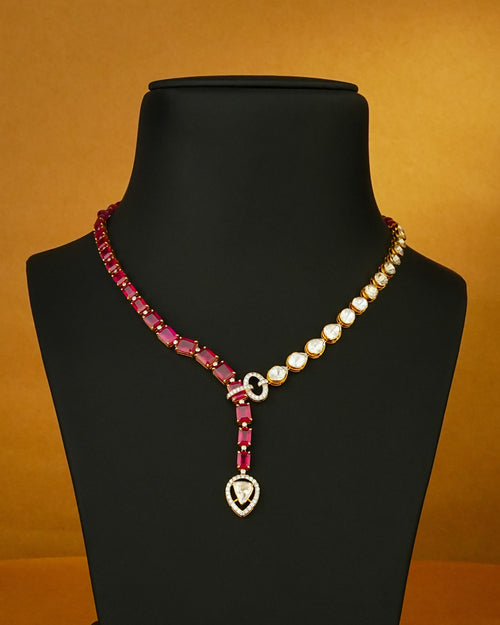 Tanushree Polki And Diamond Necklace