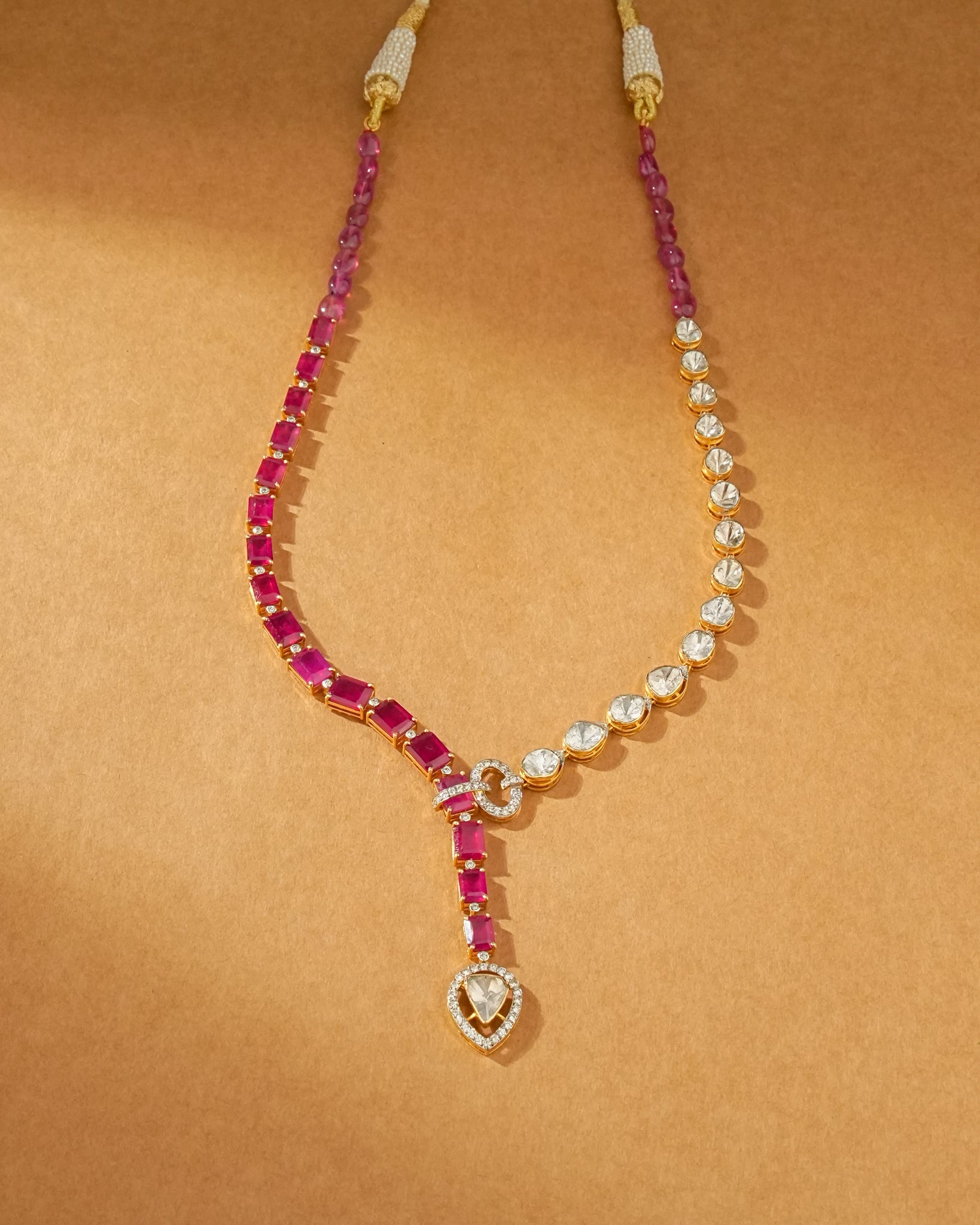 Tanushree Polki And Diamond Necklace