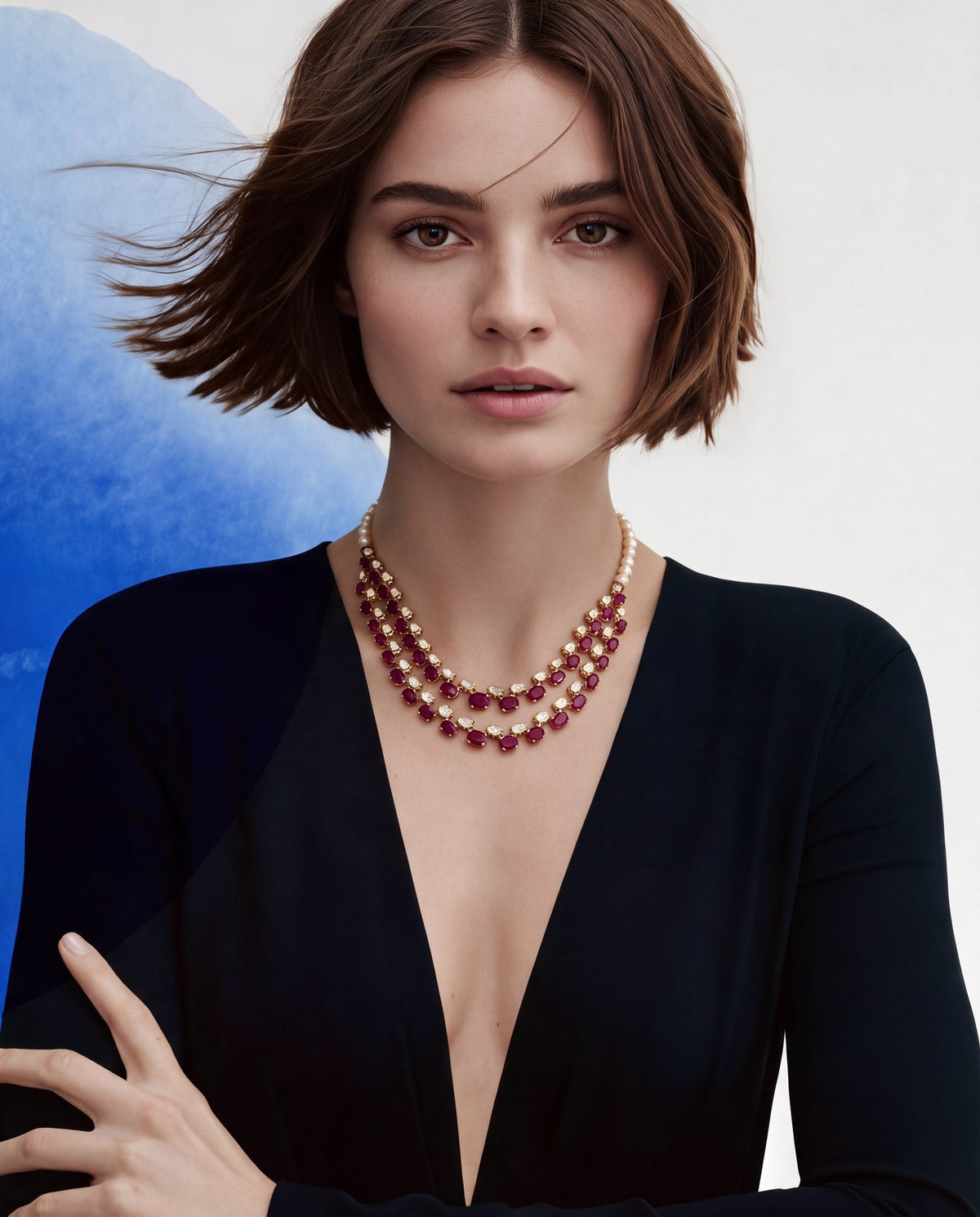Karishma Polki And Diamond Necklace