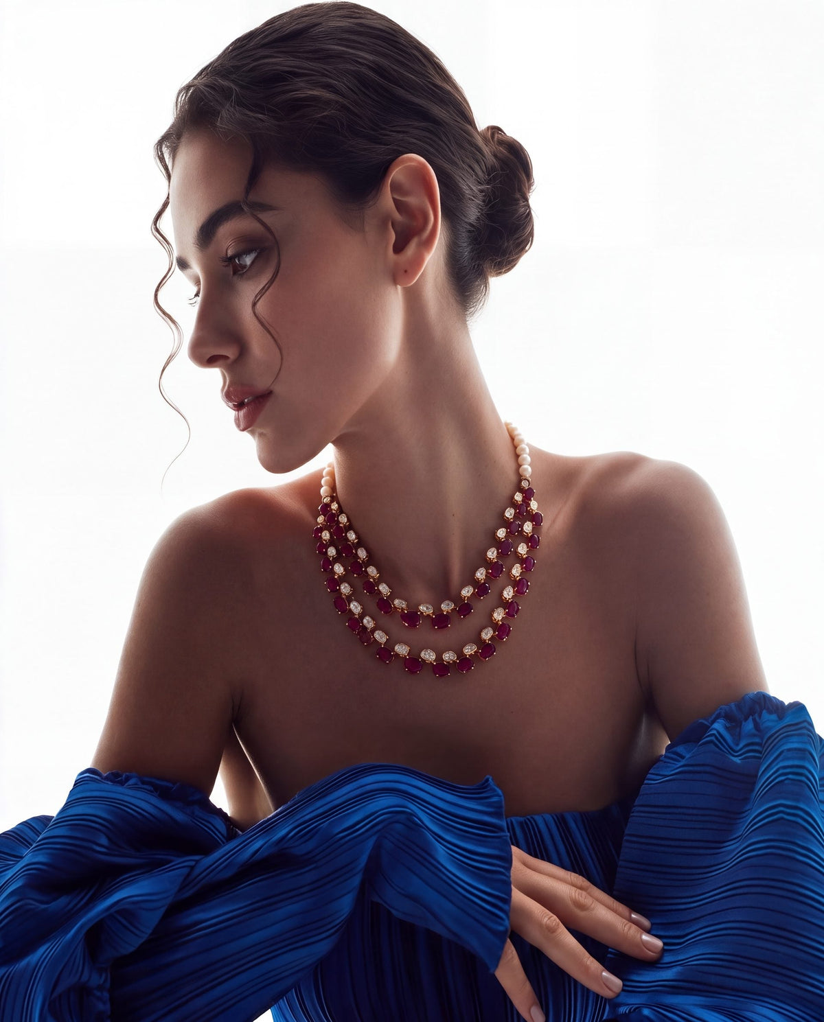 Karishma Polki And Diamond Necklace