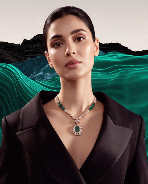 Ishaia Polki And Diamond Necklace