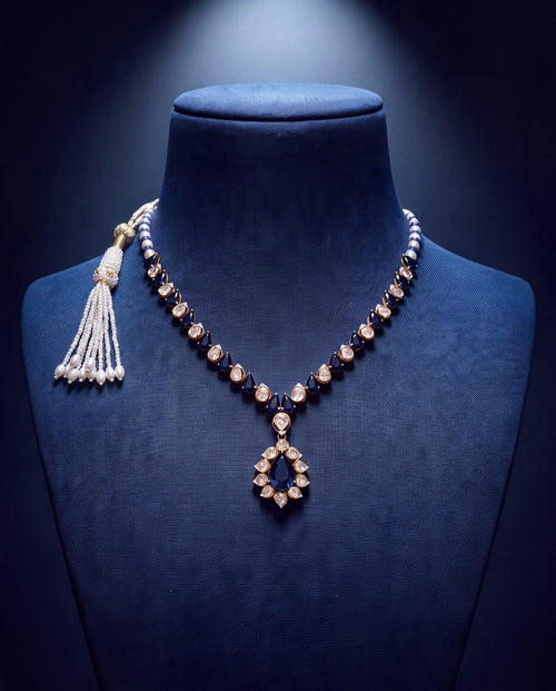 Reena Polki And Diamond Necklace