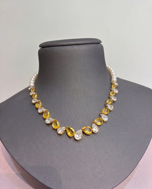 Ishaya Polki And Diamond Necklace