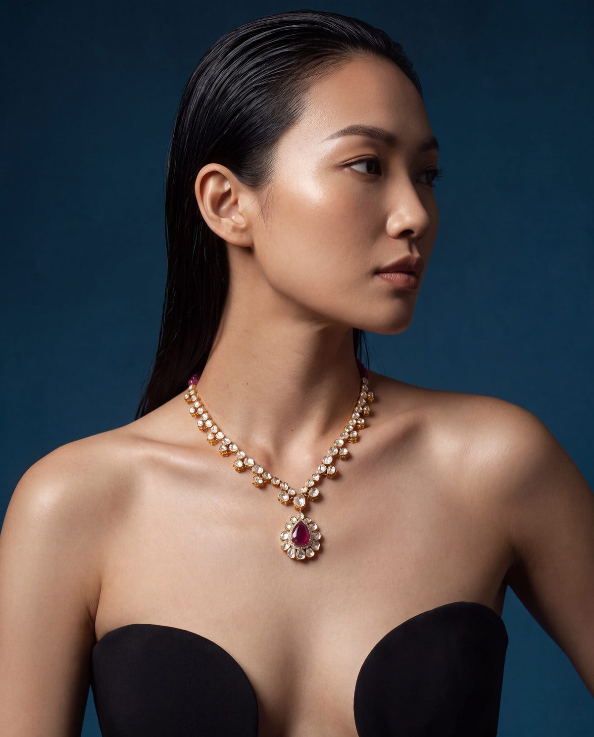 Sweta Polki And Diamond Necklace