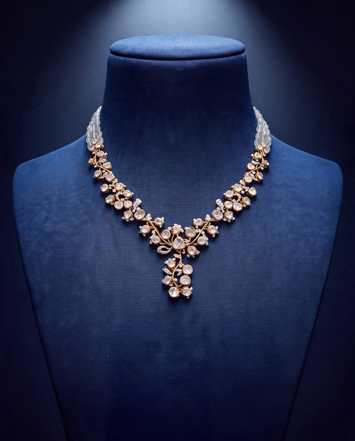 Deepika Polki And Diamond Necklace