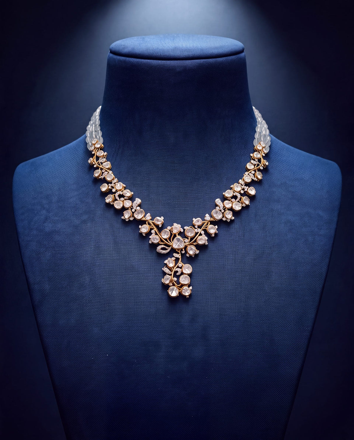Deepika Polki And Diamond Necklace