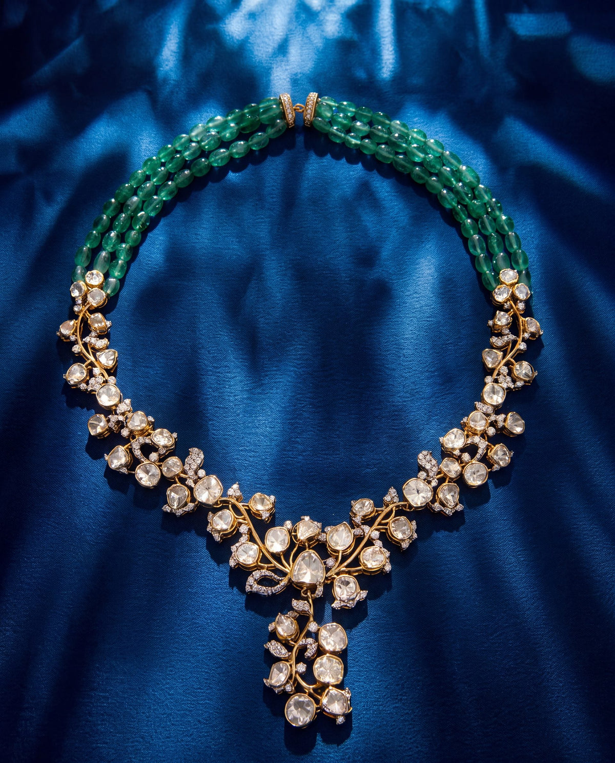 Deepika Polki And Diamond Necklace