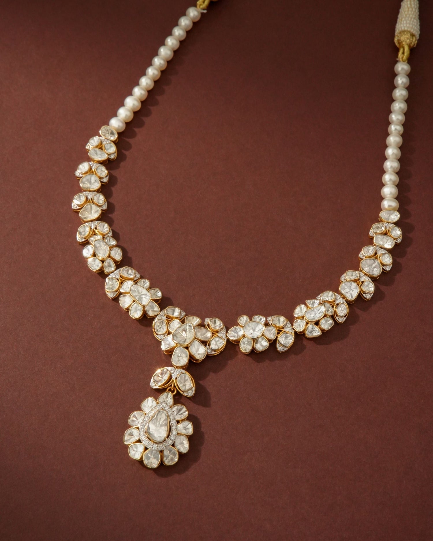 Eshani Polki And Diamond Necklace