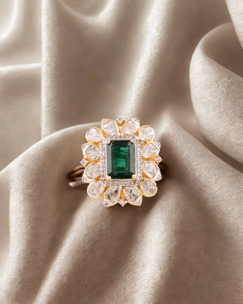 Luna Polki And Diamond Ring