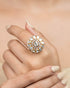Sangeetha Polki And Diamond Ring