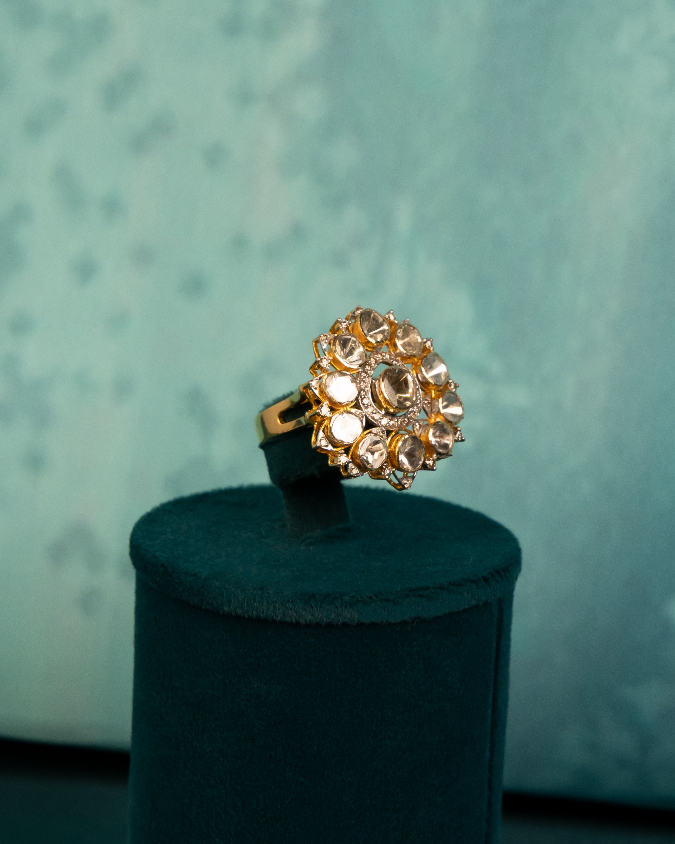 Jessie Polki  And Diamond Ring