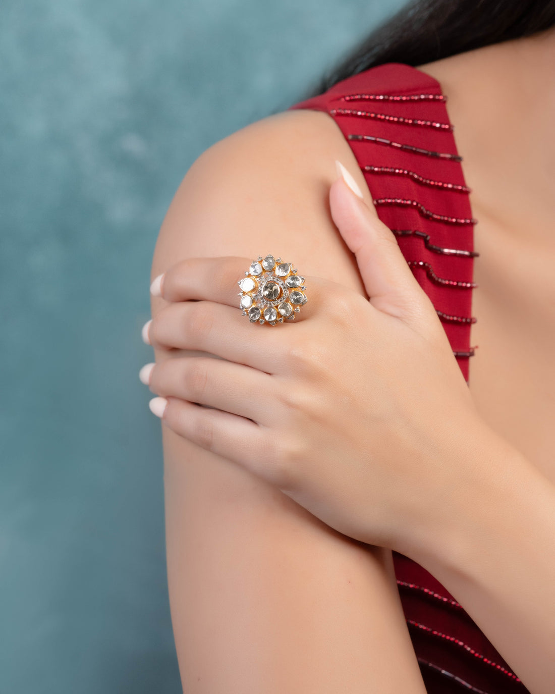 Vidhi Polki And Diamond Rings