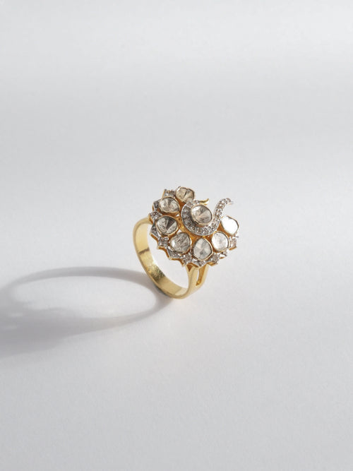 Ellen Polki  And Diamond Ring