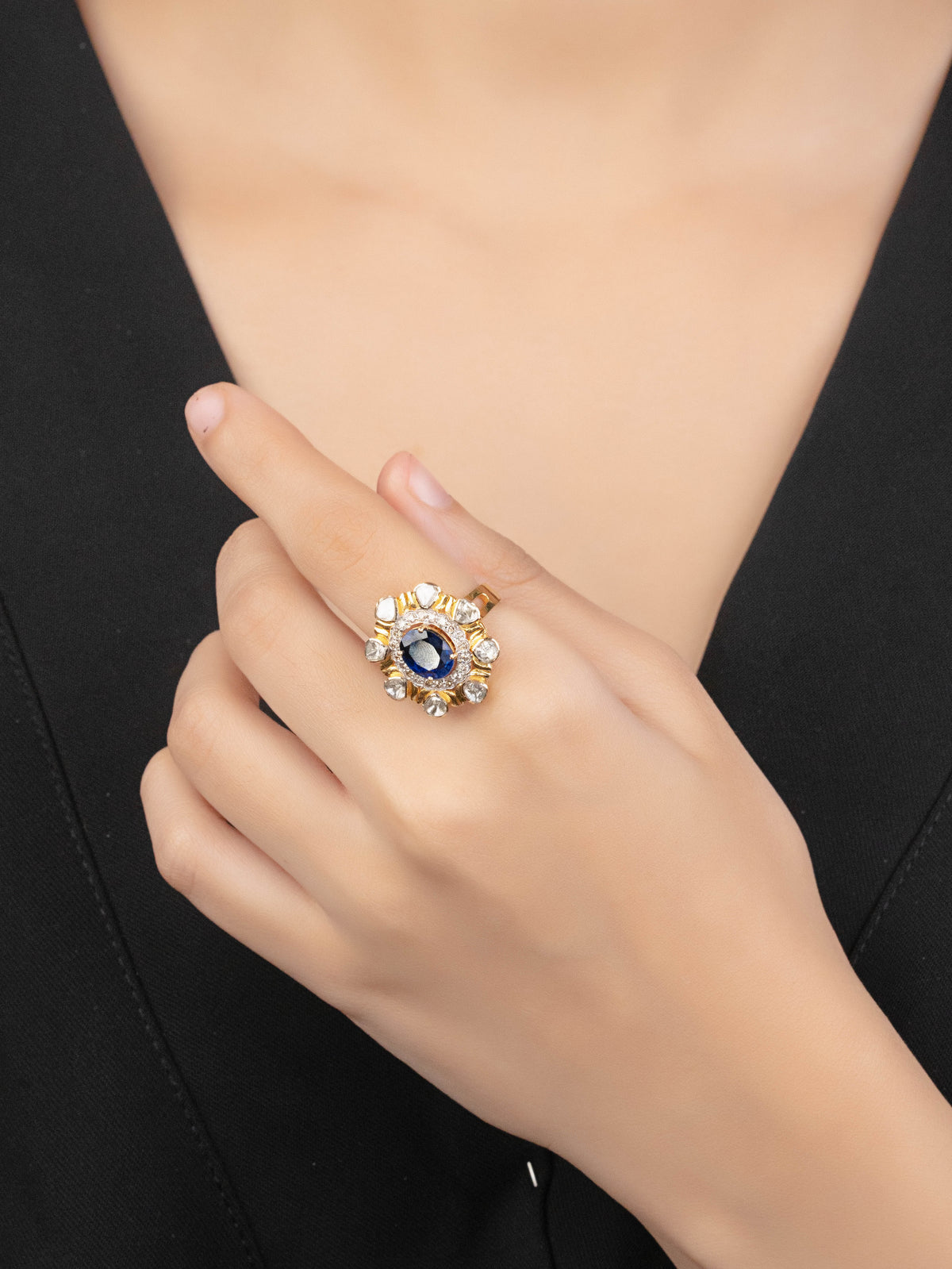 Zoha Polki And Diamond Ring