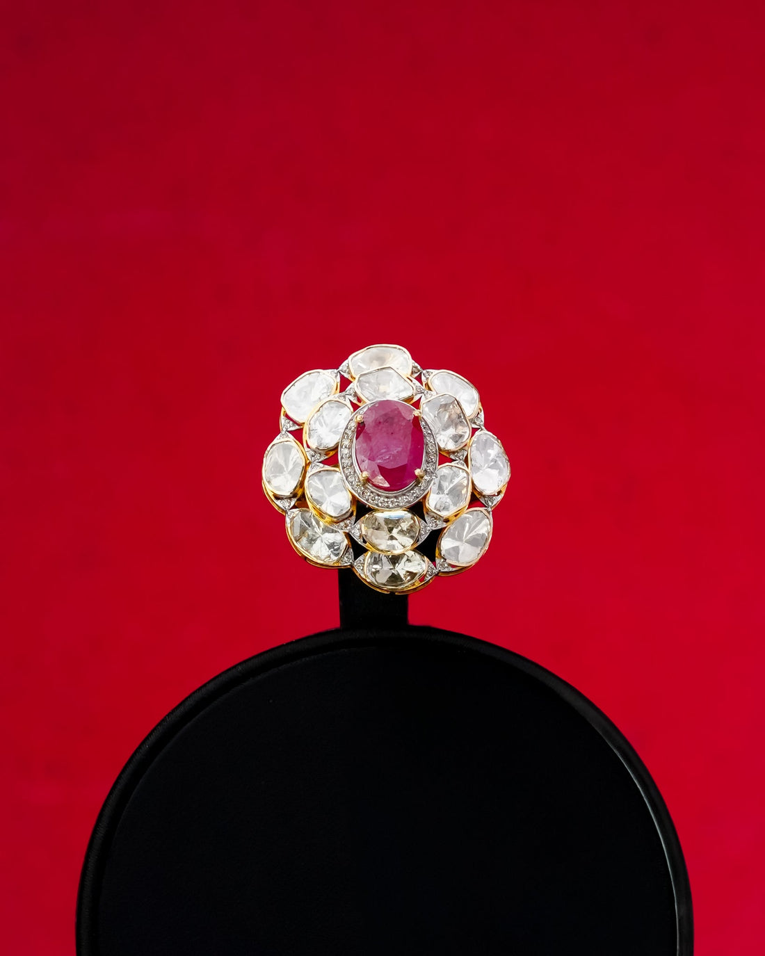 Rashmi Polki And Diamond Ring