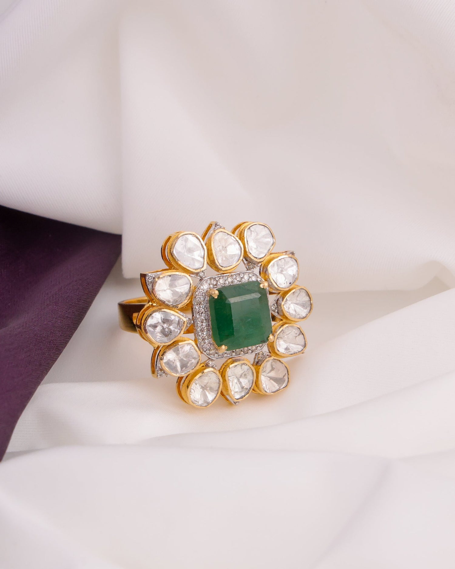 Bhakti Polki And Diamond Ring