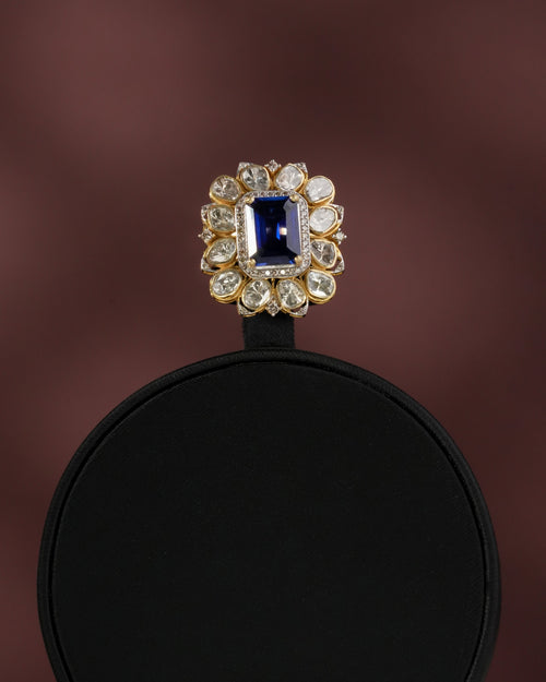 Olira Polki And Diamond Ring