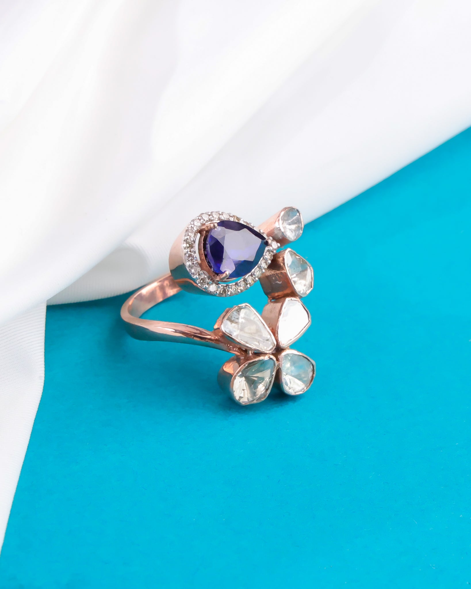 Mishita Polki And Diamond Ring