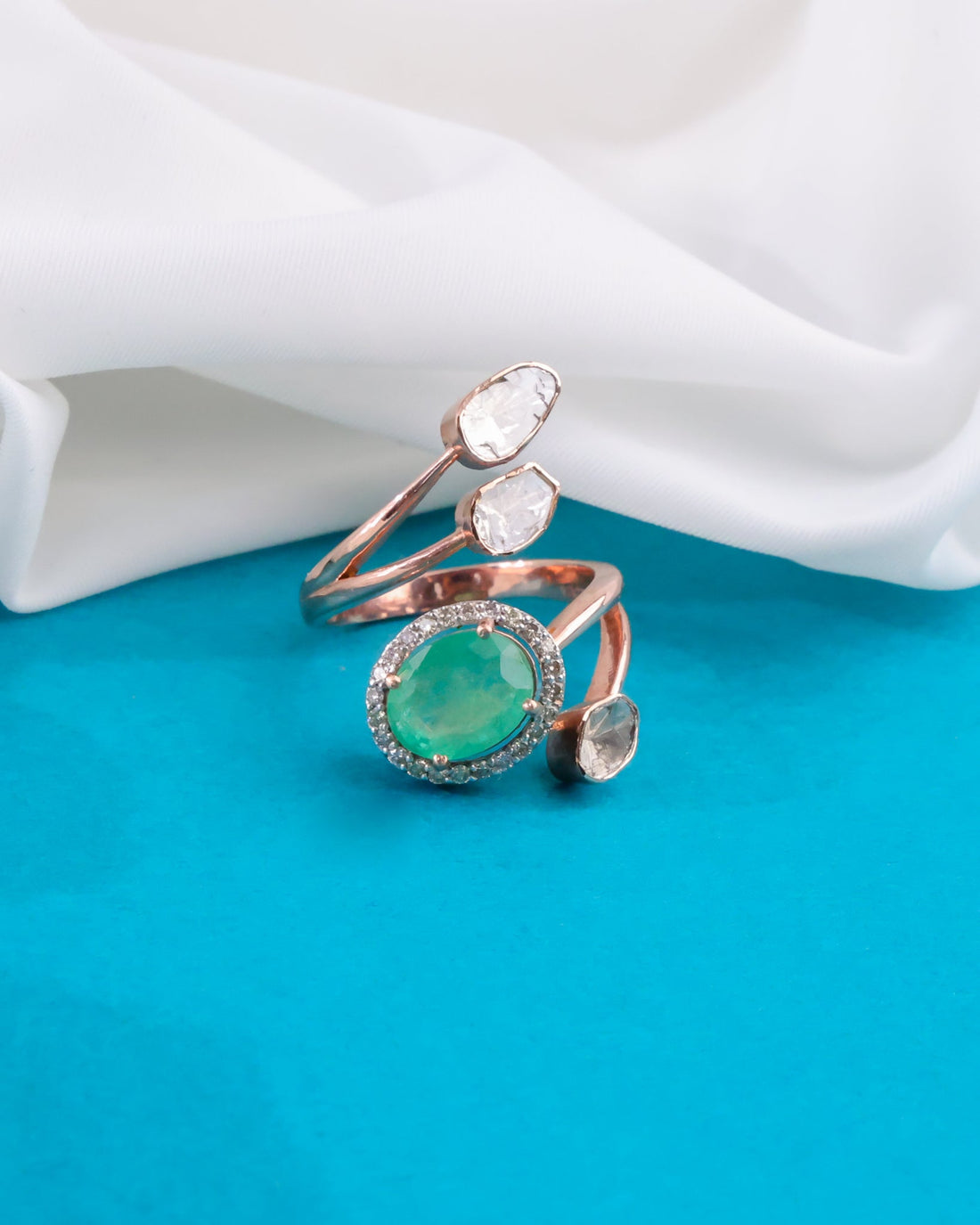 Bhavika Polki And Diamond Ring