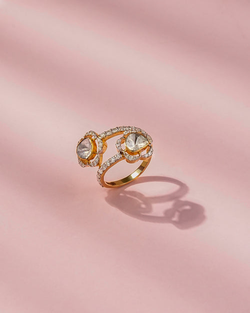Smita Polki And Diamond Ring