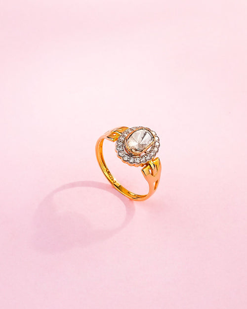 Ambika Polki And Diamond Ring