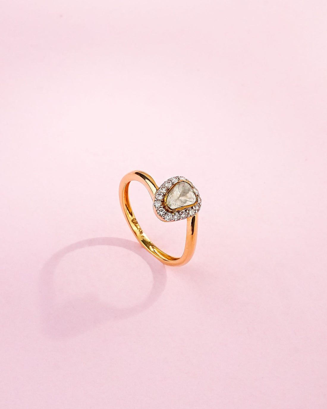 Esha Polki And Diamond Ring