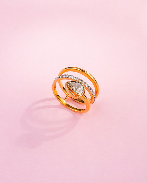 Ameera Polki And Diamond Ring