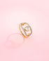 Kinjal Polki And Diamond Ring