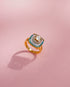 Lavya Polki And Diamond Ring