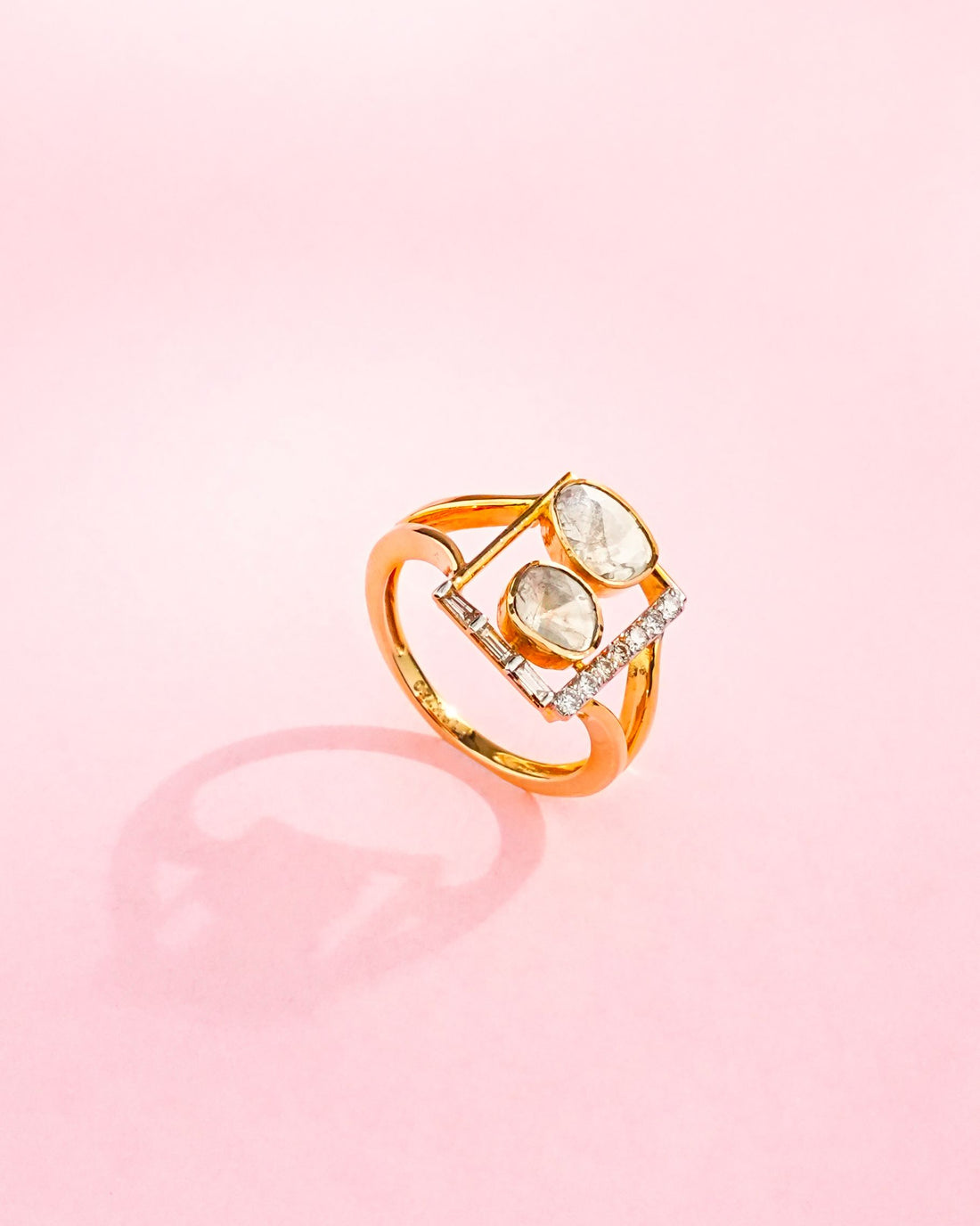 Aashita Polki And Diamond Ring