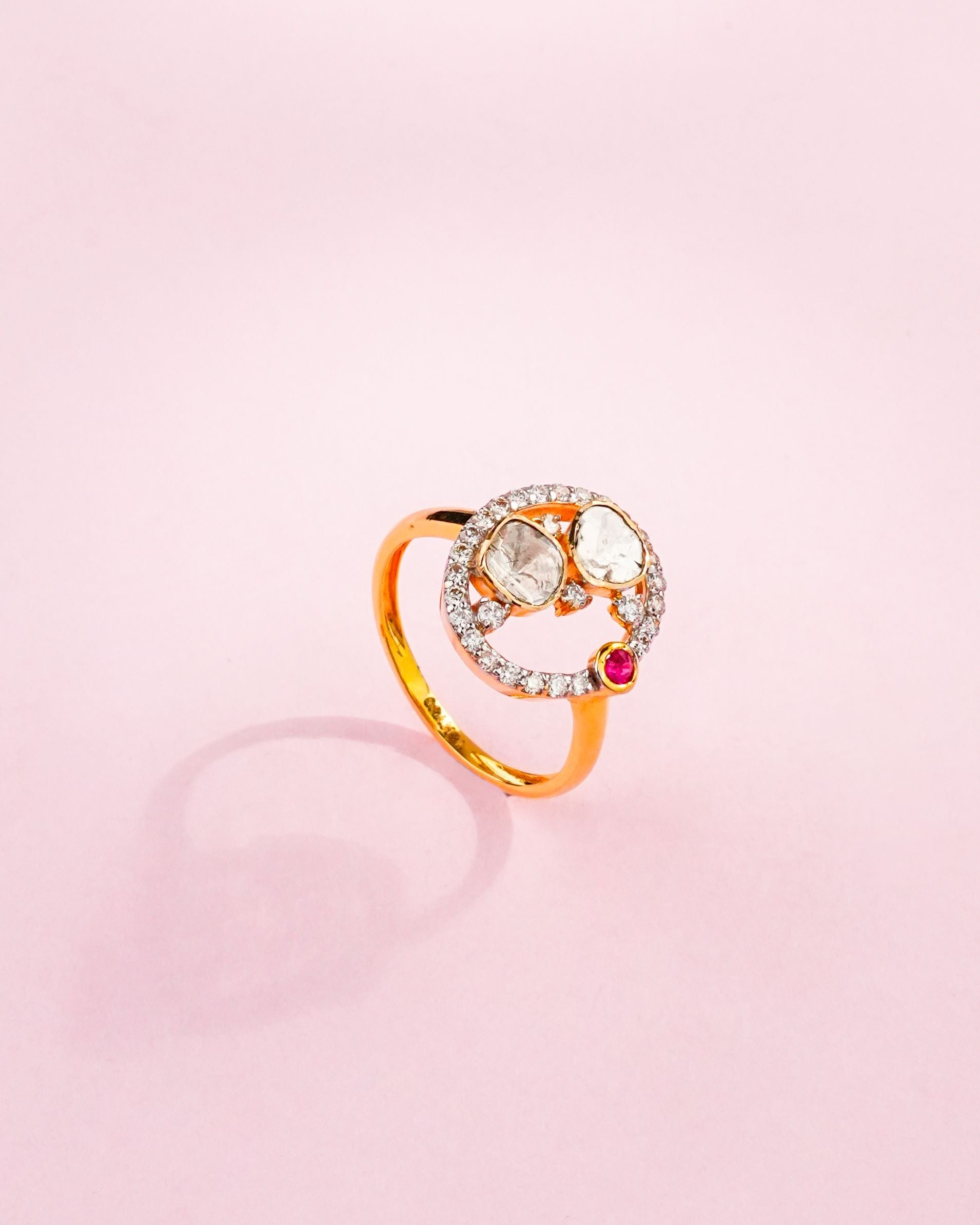 Amita Polki And Diamond Ring