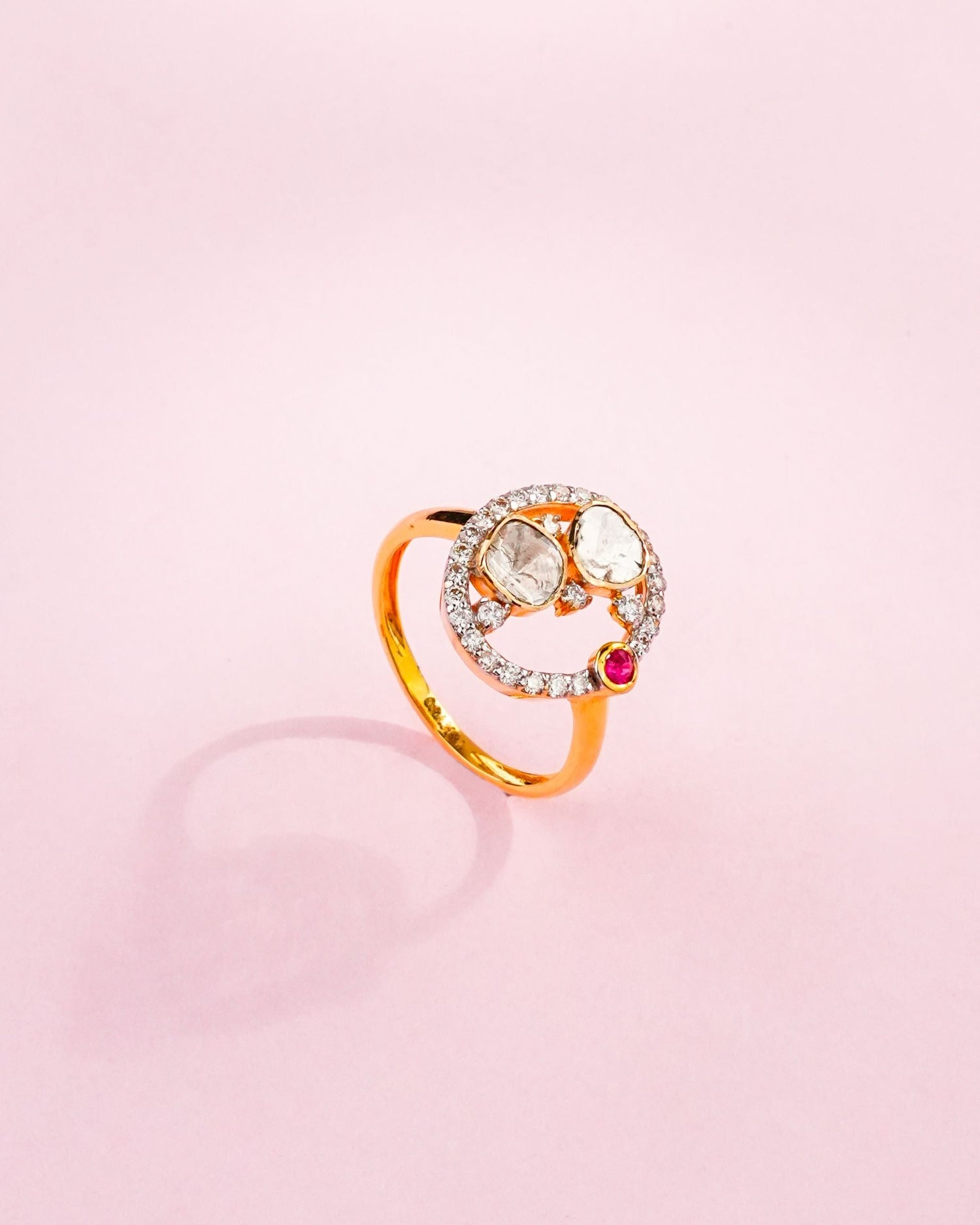 Monika Polki And Diamond Ring