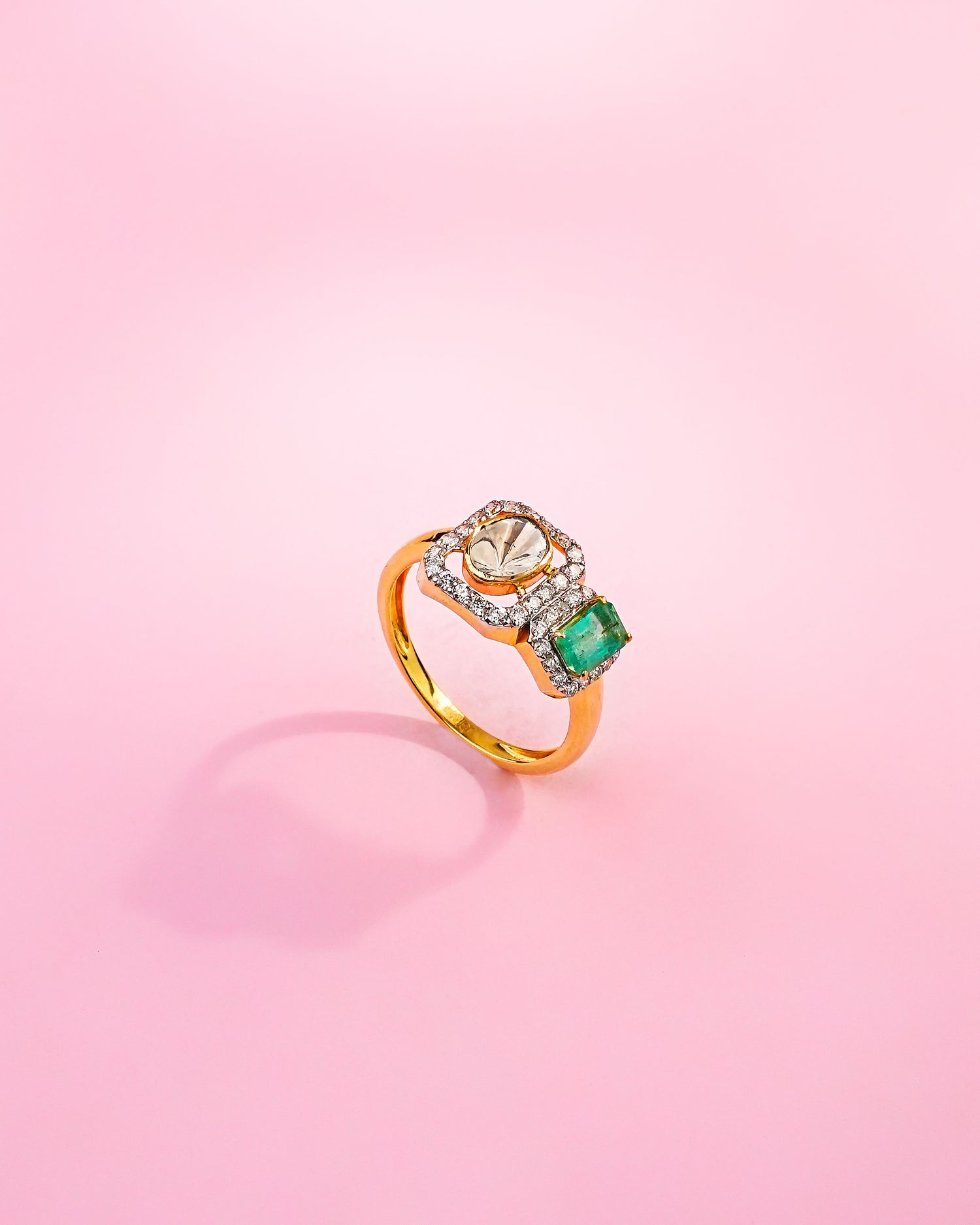 Amaya Polki And Diamond Ring