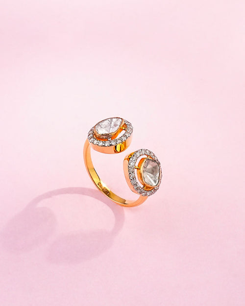 Alpana Polki And Diamond Ring