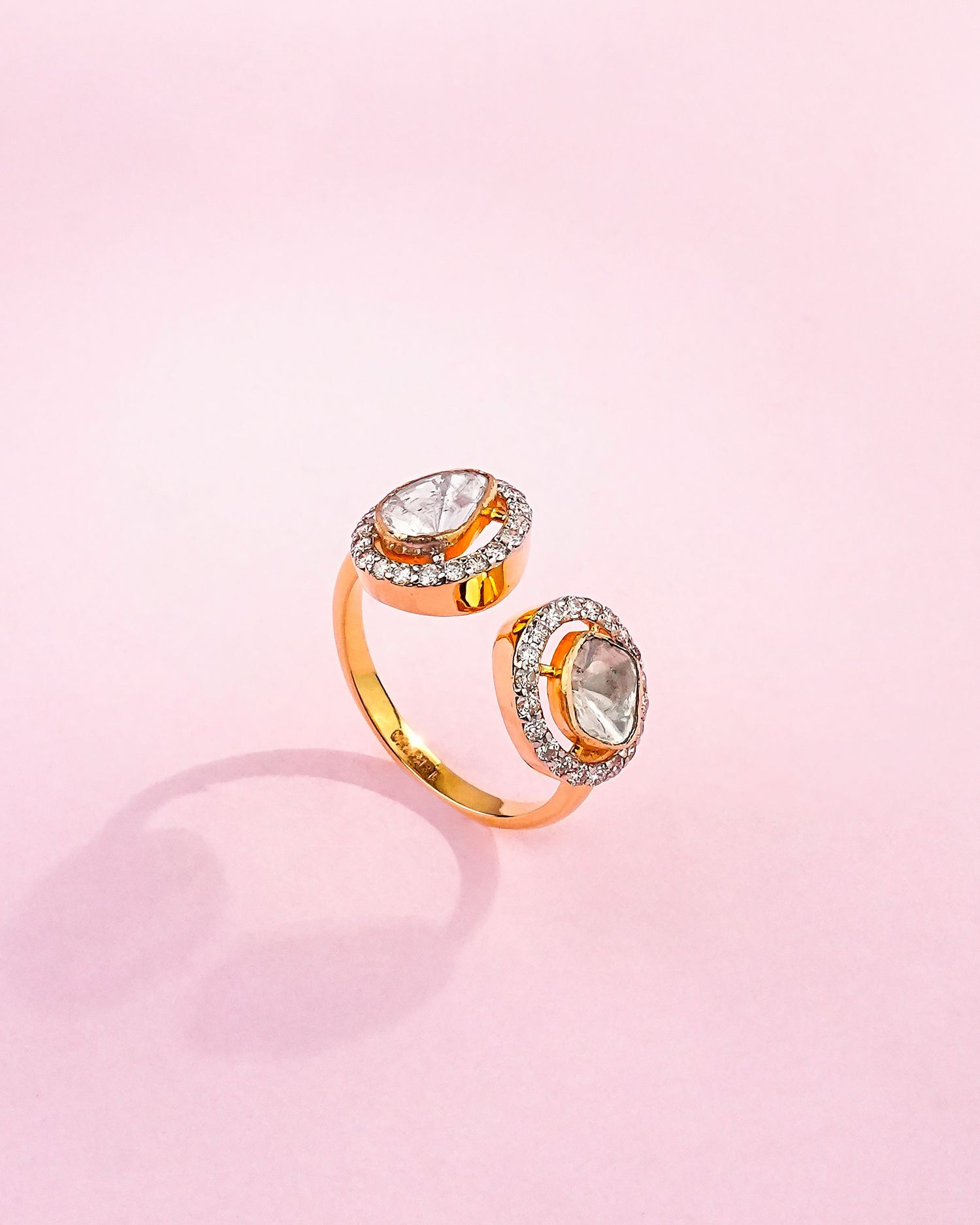 Alpana Polki And Diamond Ring